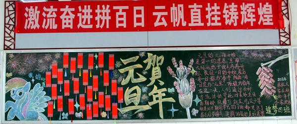 2023级追梦四班黑板报